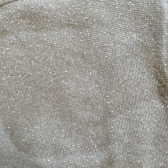 NWOT Mayoral Girl Beige/Gold Crop Cardigan w/Lurex size: 7 - Picture 3 of 4
